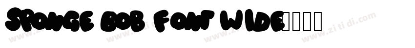 Sponge Bob Font Wide字体转换
